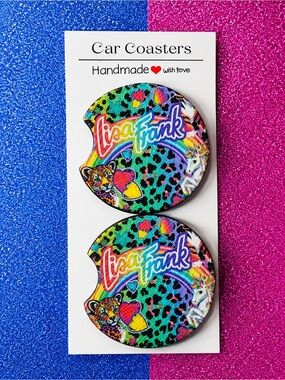 lisa frank car coasters